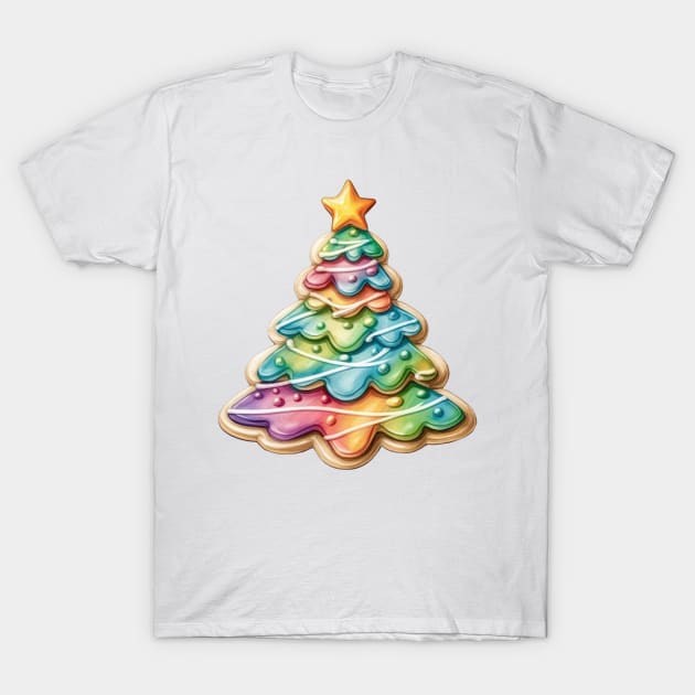 Gingerbread Christmas Tree T-Shirt by Chromatic Fusion Studio